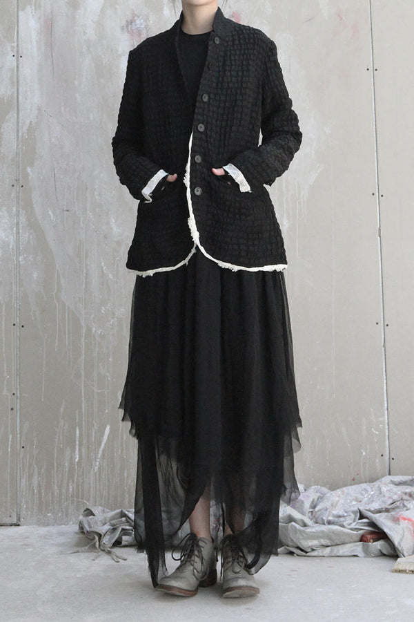 Aleksandr Manamis 2191463 stand-up collar jacquard lining suit